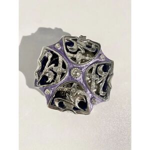 Taylor Avedon Vintage Purple Jewelry / Trinket Box